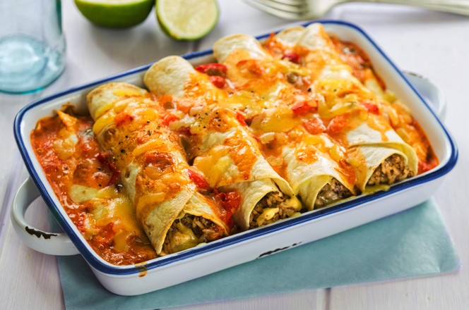 zapecene tortilje prelivene sirom
