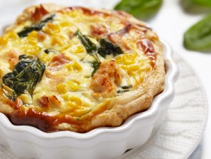 mini quiche s kukuruzom, spinatom i lososom