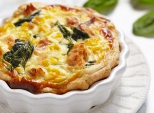 mini quiche s kukuruzom, spinatom i lososom