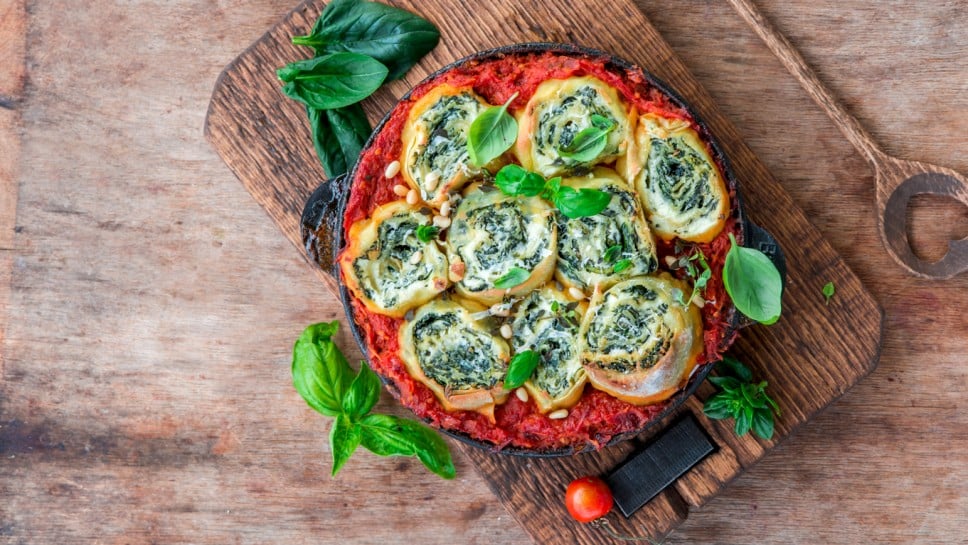 vegetarijanske rolane lazanje