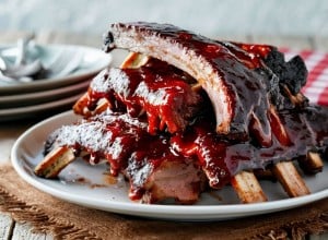 The essence of Barbecue Ribs in a mouthwatering food photography shot