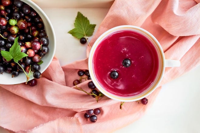 Blackcurrant Kissel - ruska vocna juha