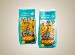 Druid bezgluteinska tjestenina beige pozadina