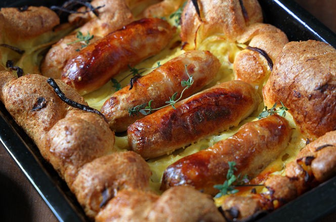 Toad In The Hole Traditional British Food